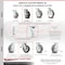 Service Caster 5 Inch Rubber on Aluminum Caster Set with Roller Bearings 2 Brakes 2 Rigid SCC SCC-TTL30S520-RAR-2-R-2 - alternate 7